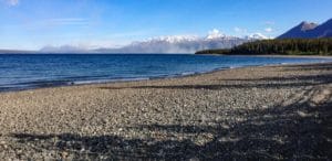 Blick auf den Kluane Lake
